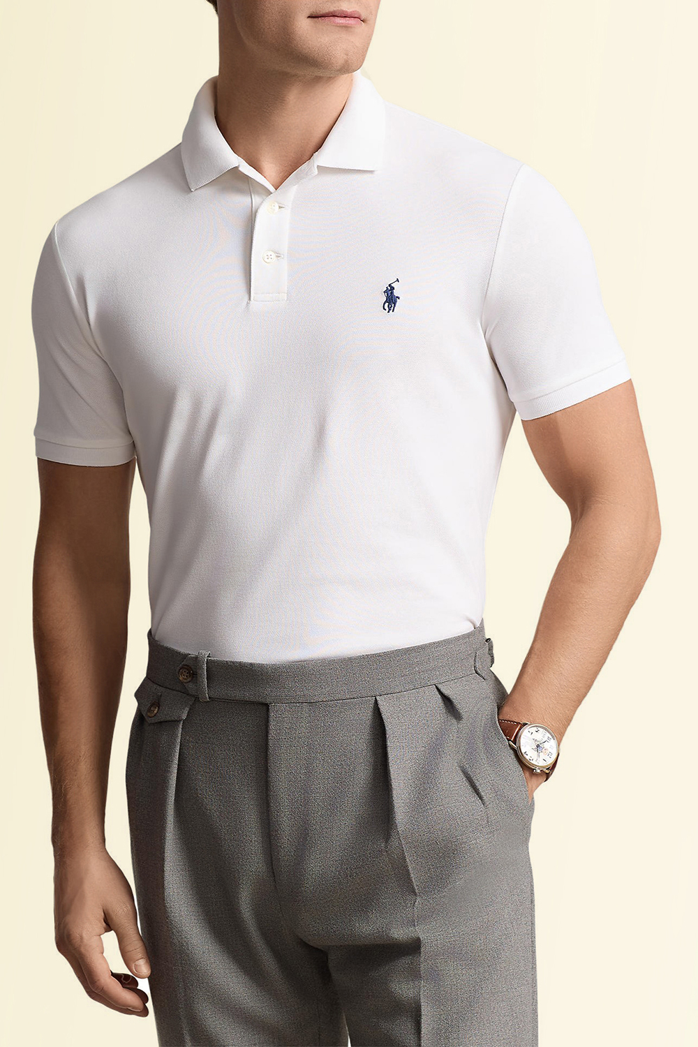 תמונת דוגמן קידמית של חולצת פולו קצרה POLO RALPH LAUREN