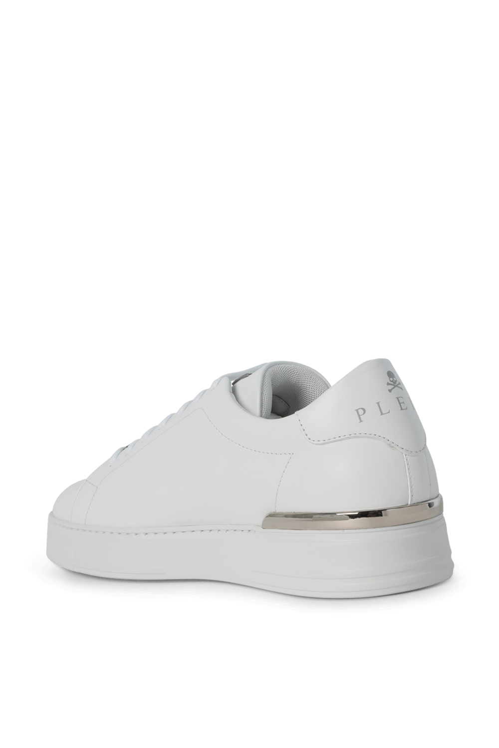 תמונה אחורית של סניקרס עור עם חיתוך מטאלי PHILIPP PLEIN