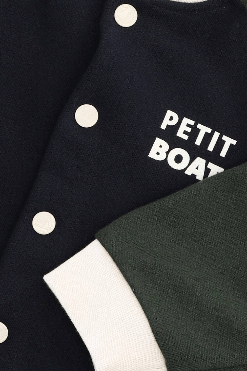 תמונה אחורית של ז'קט בייסבול טדי- גילאי 6-12 PETIT BATEAU