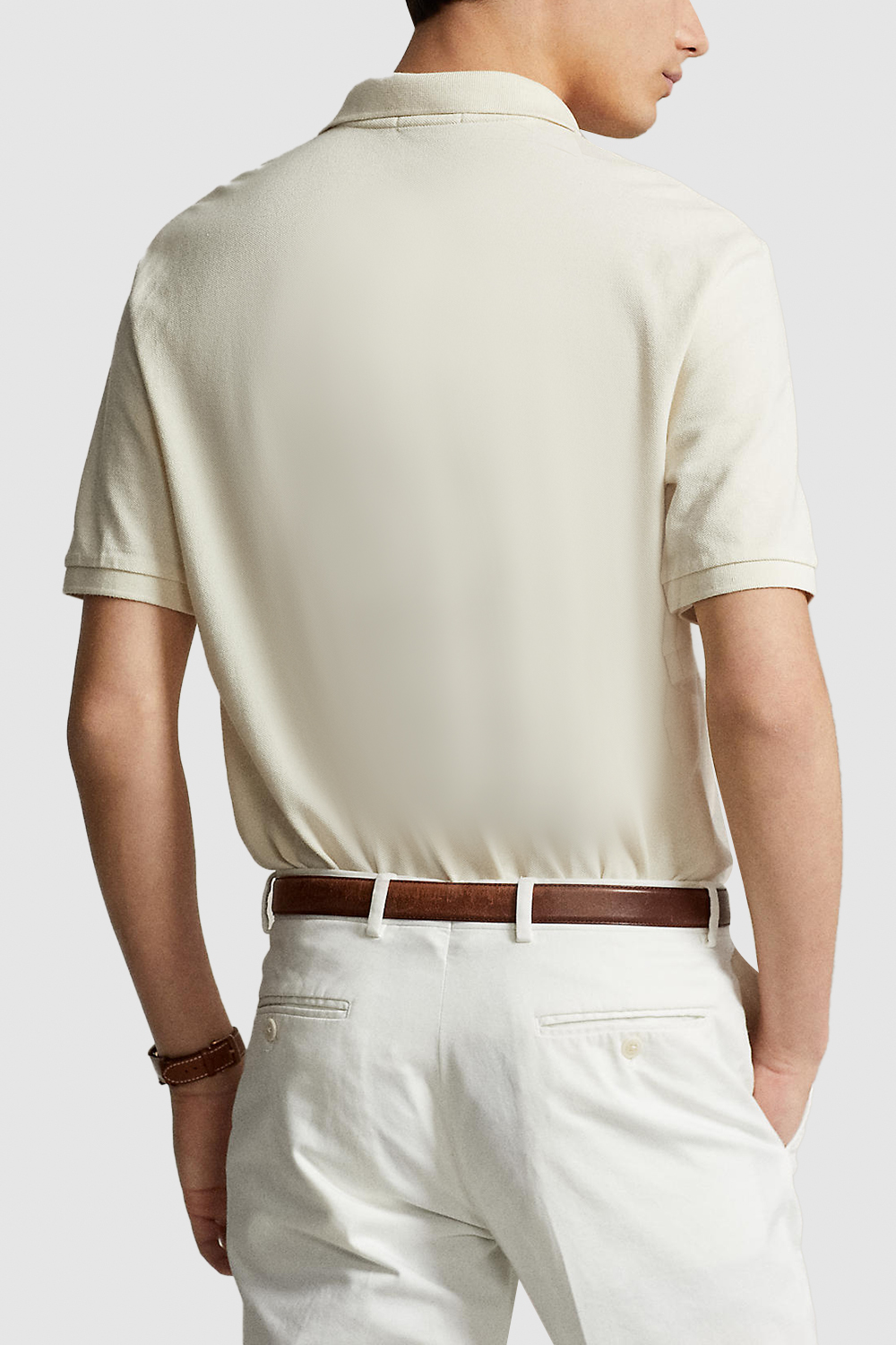 תמונת דוגמן אחורית של חולצת פולו קצרה POLO RALPH LAUREN