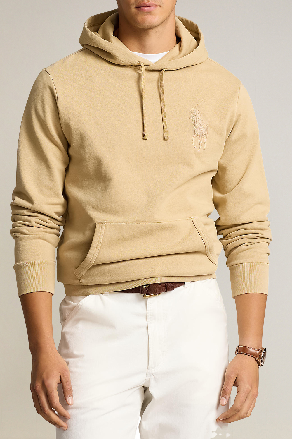 תמונת דוגמן קידמית של סווטשירט קפוצ'ון POLO RALPH LAUREN