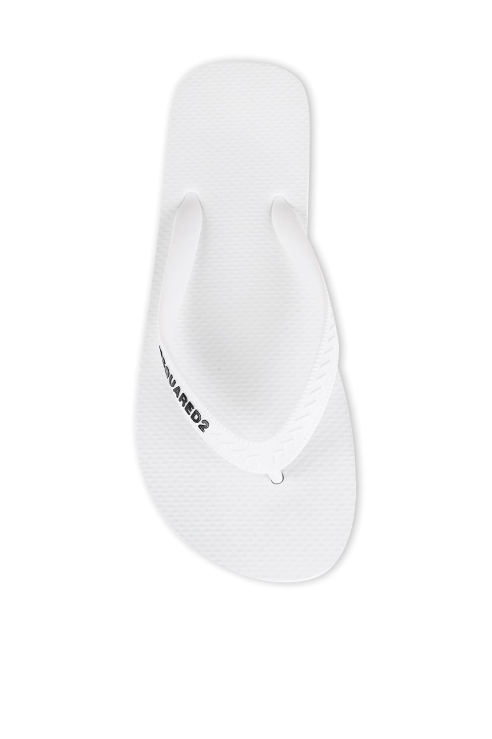 תמונת תקריב של Flip Flops in White DSQUARED2