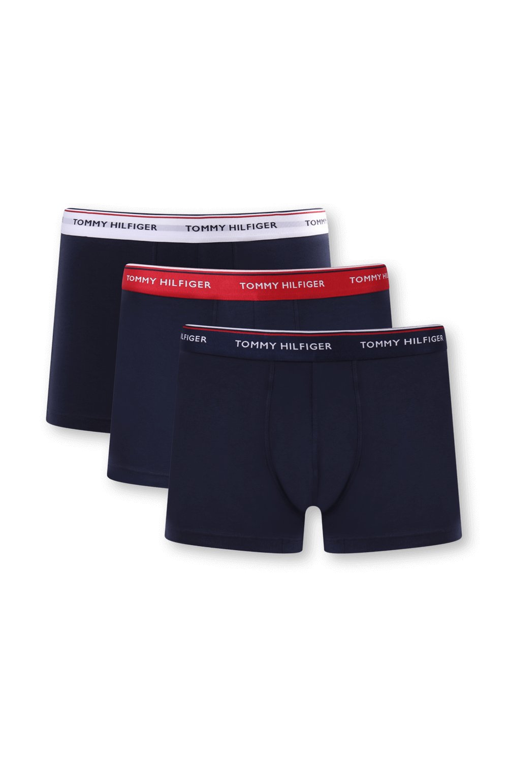 תמונה קידמית של Triple Pack Trunks in Navy Stretch Cotton TOMMY HILFIGER
