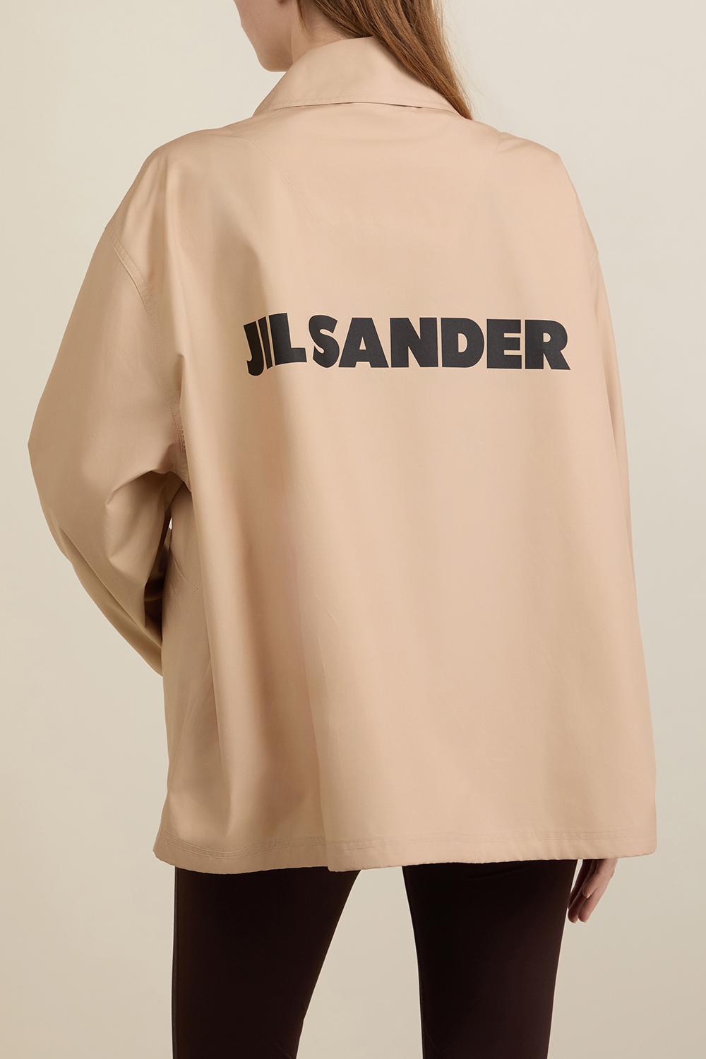 תמונת דוגמן אחורית של ז'קט כותנה JIL SANDER
