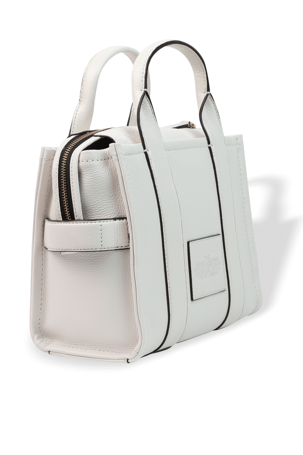 תמונה אחורית של Mini Traveler Tote Bag in White