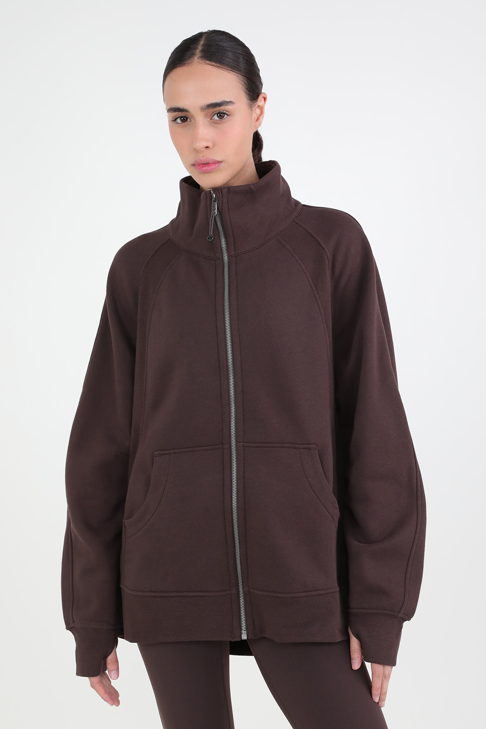 תמונת דוגמן קידמית של Scuba Oversized Funnel-Neck Full Zip LULULEMON