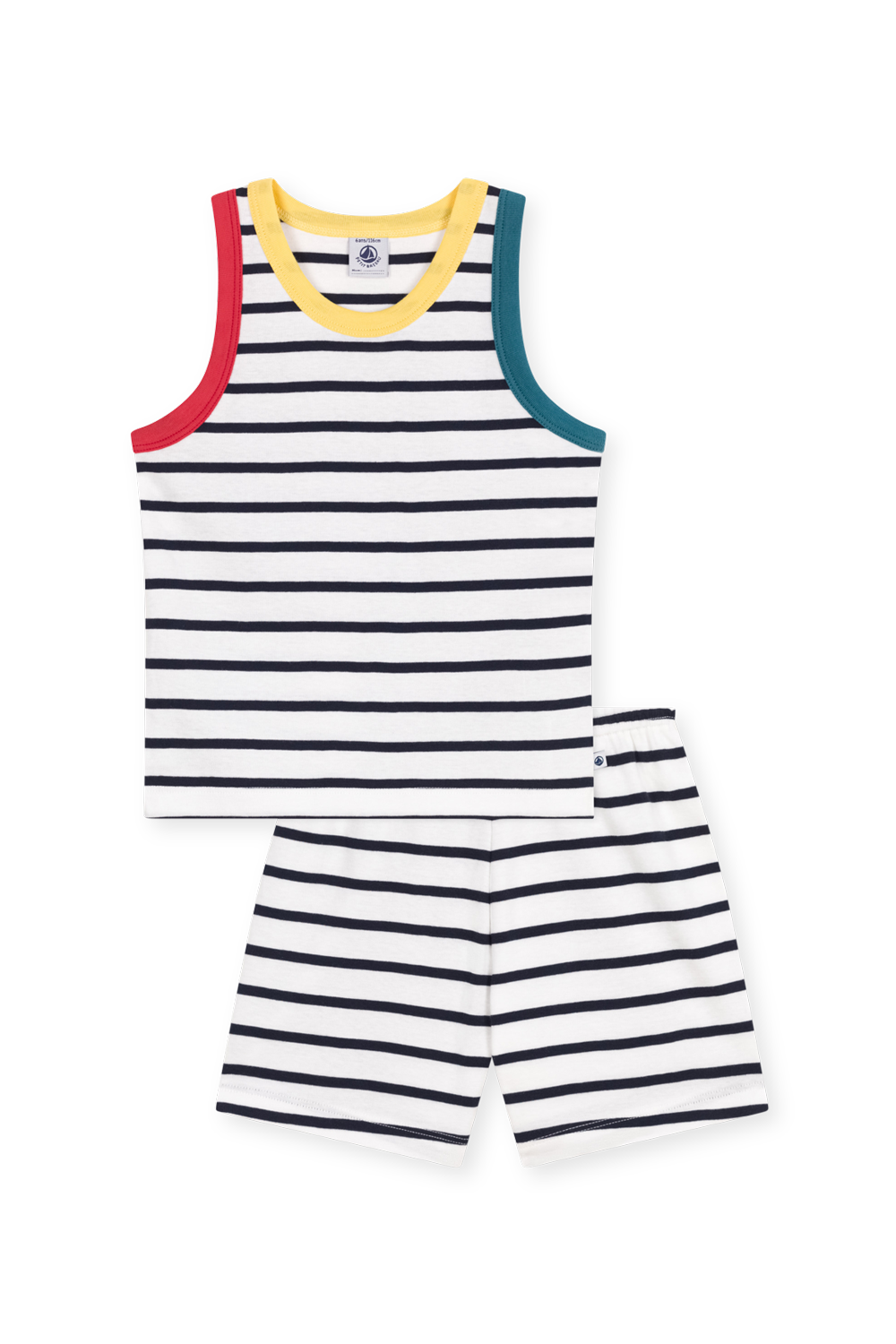 תמונה קידמית של סט פיג'מה קצרה - גילאי 6-12 שנים PETIT BATEAU