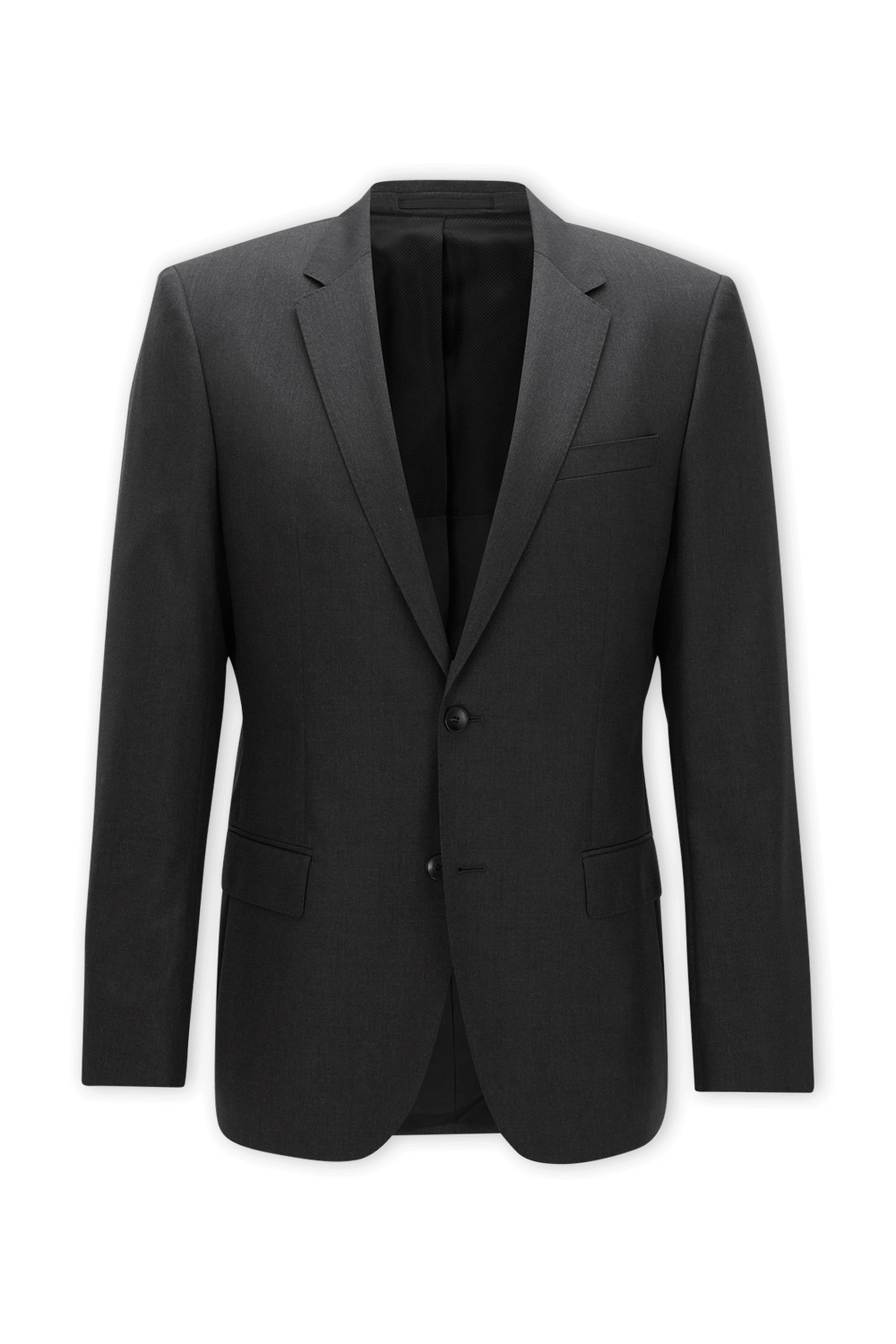 תמונה קידמית של Slim Fit Jacket in Dark Grey