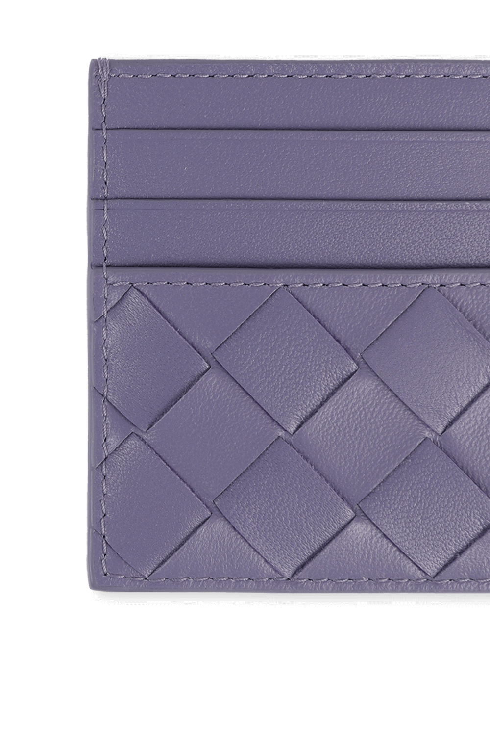 תמונה אחורית של Card Case in Lavender Nappa Leather BOTTEGA VENETA