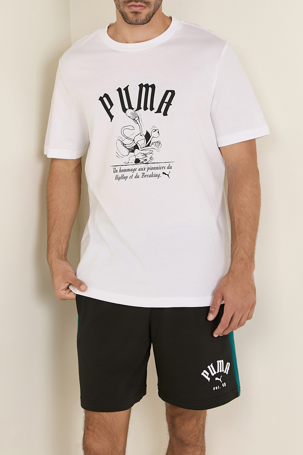 תמונת דוגמן קידמית של חולצת טי PUMA