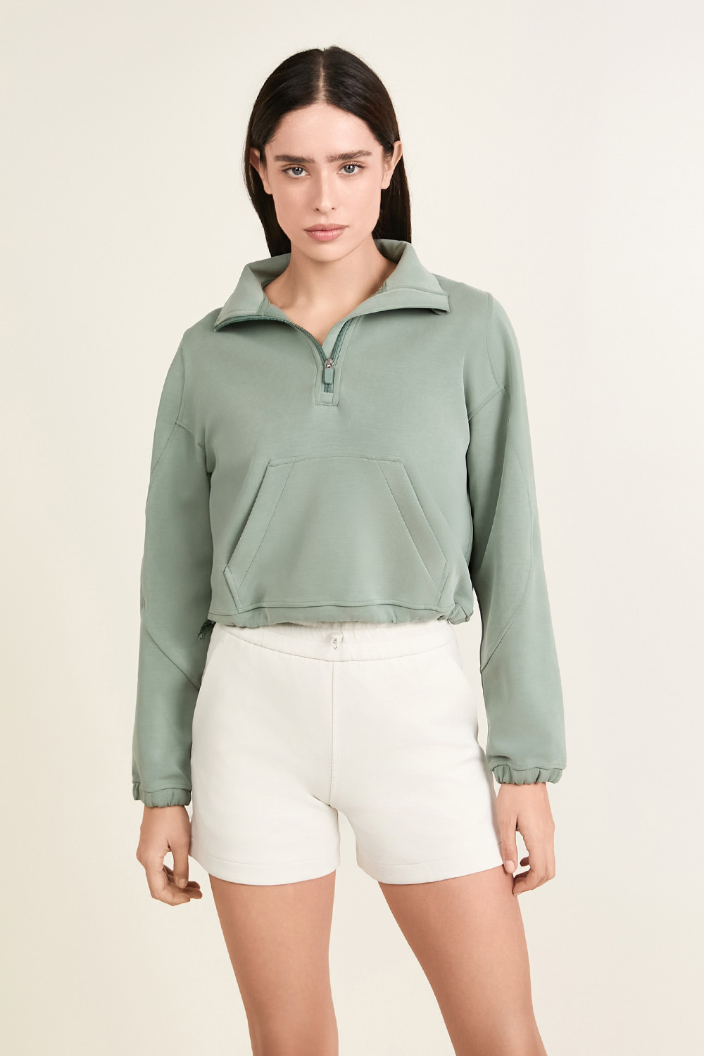 תמונת דוגמן קידמית של Brushed Softstreme Half Zip LULULEMON