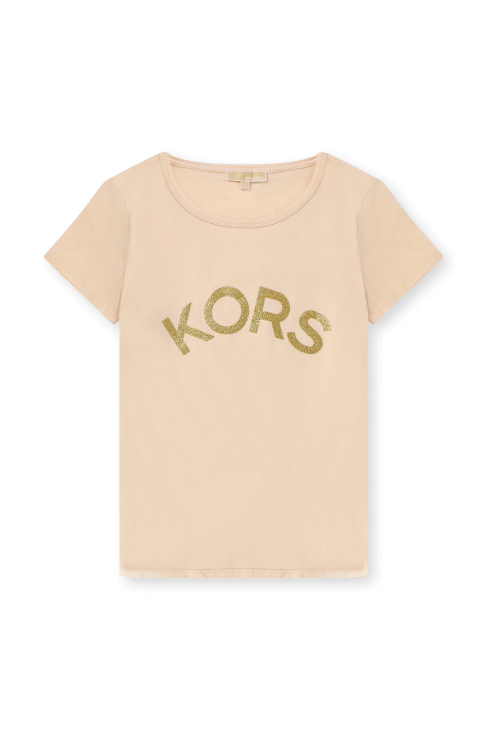 תמונה קידמית של גיל 14 חולצת טי עם לוגו מוזהב MICHAEL KORS KIDS