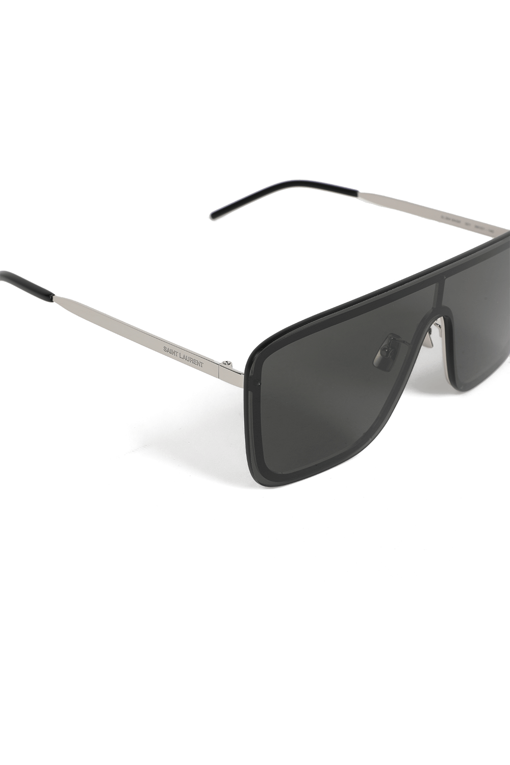 תמונת תקריב של Shield Sunglasses in Black