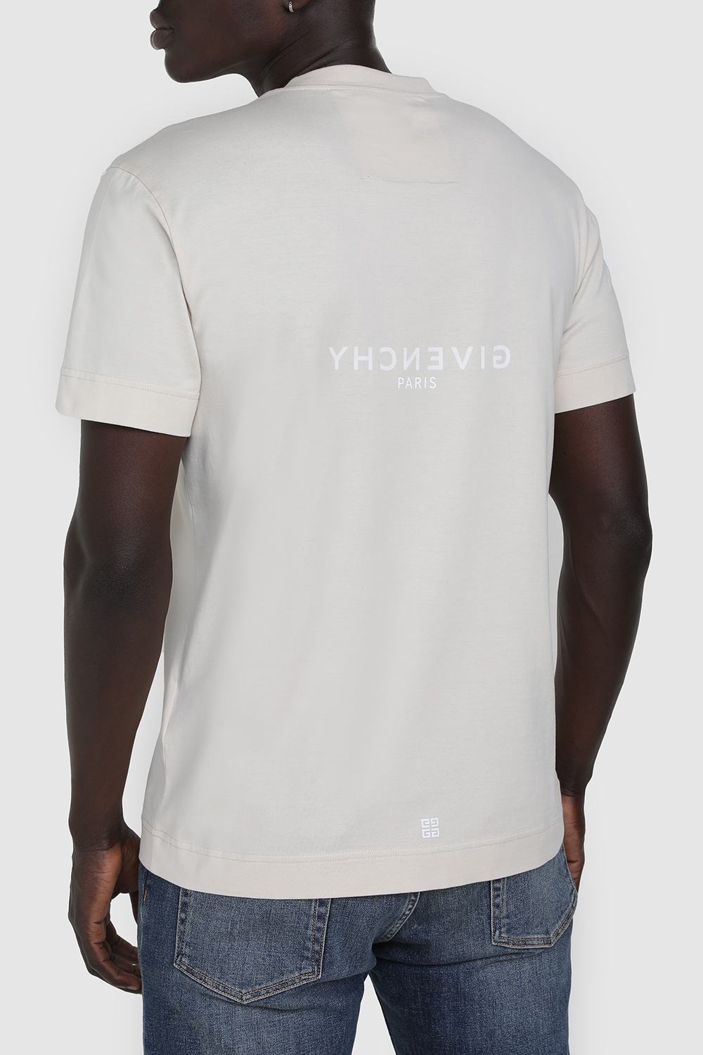 תמונת דוגמן אחורית של חולצת טי סלים GIVENCHY