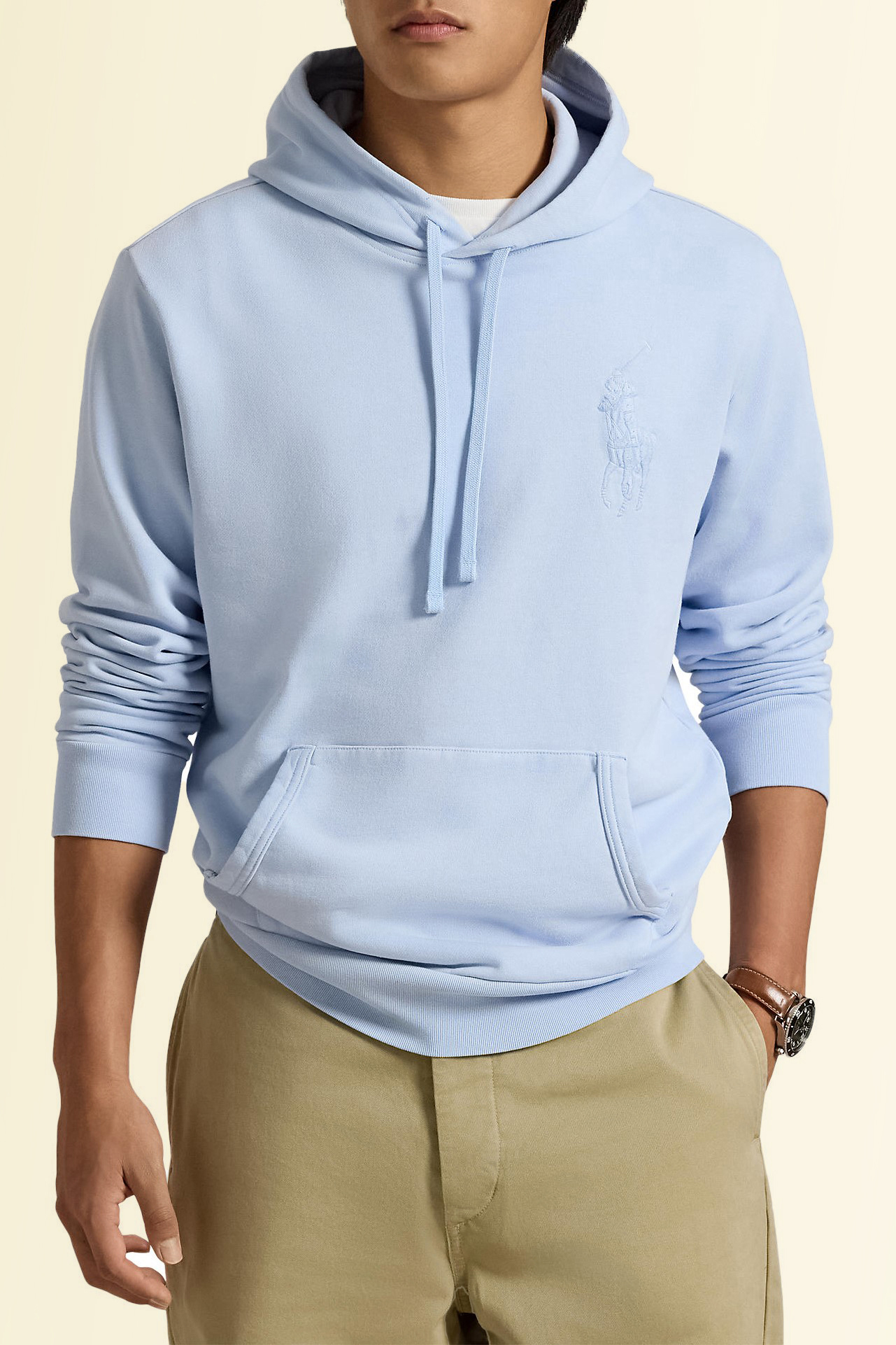 תמונת דוגמן קידמית של סווטשירט קפוצ'ון POLO RALPH LAUREN