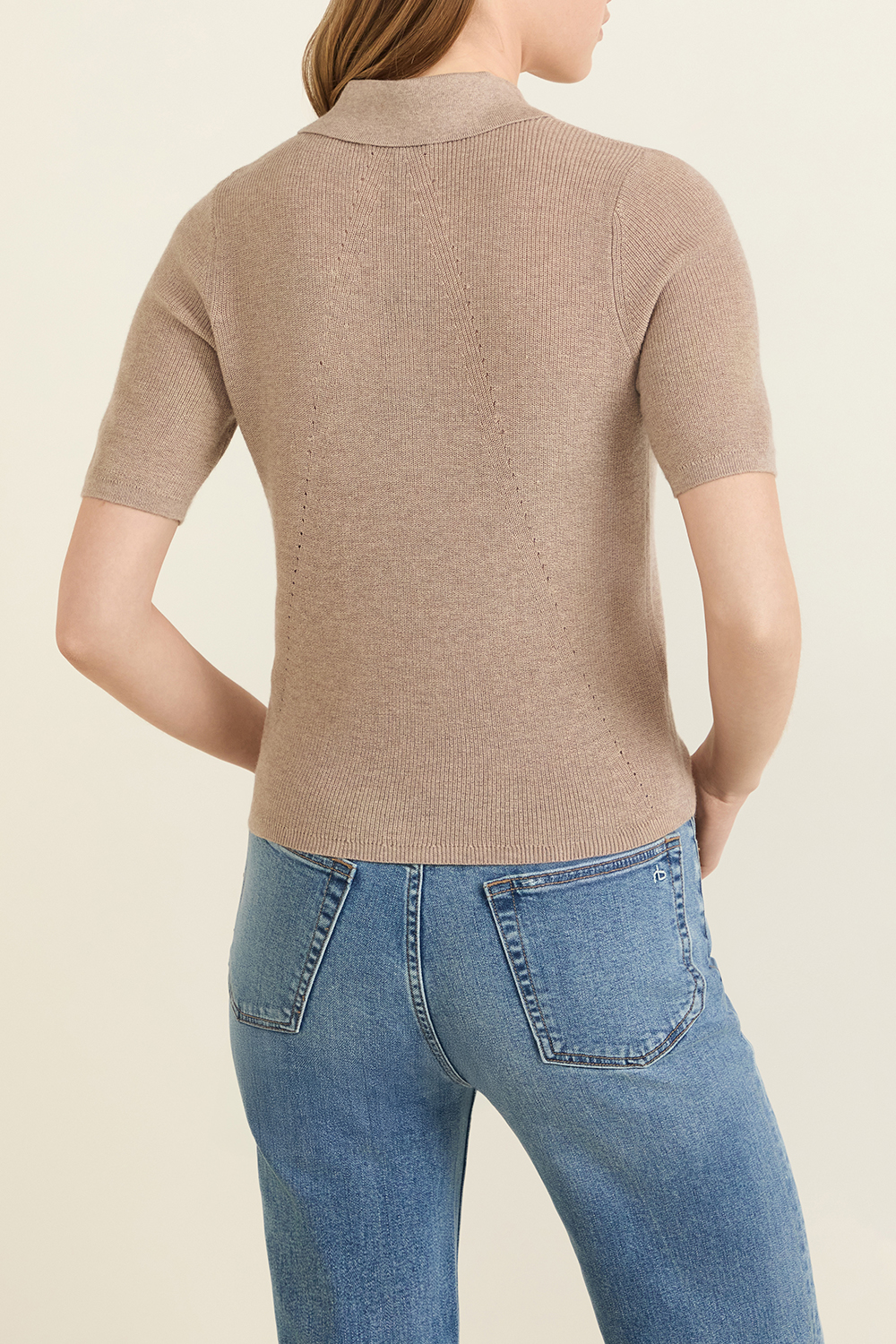 תמונת דוגמן אחורית של סריג פולו RAG & BONE