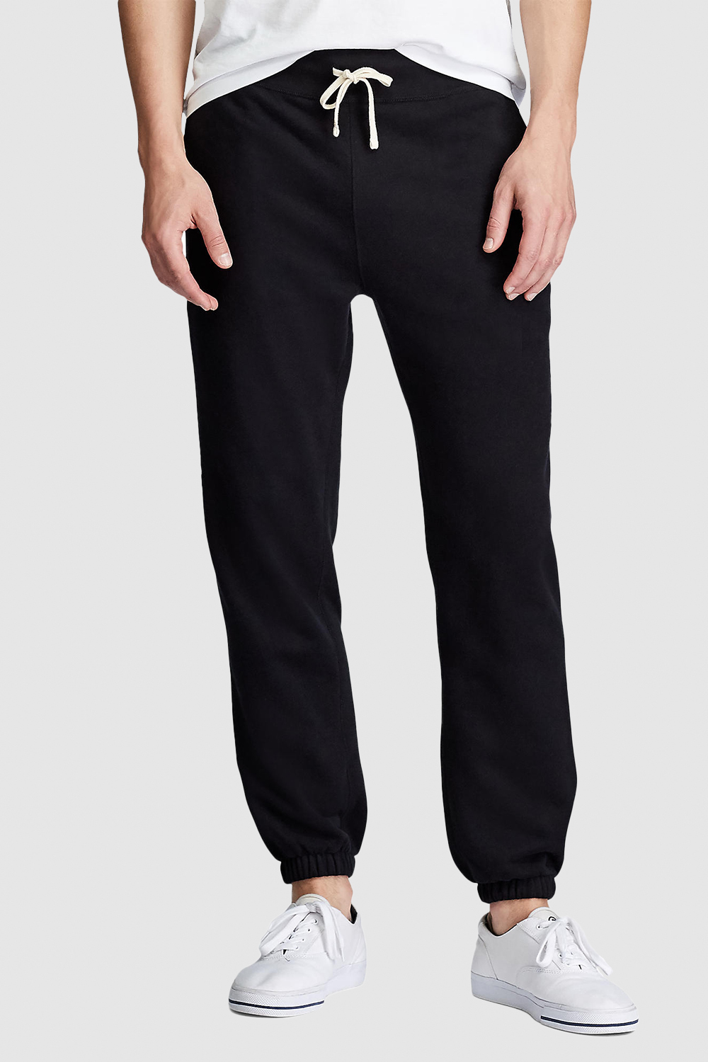 תמונת דוגמן קידמית של מכנסי ג'וג בגוון שחור POLO RALPH LAUREN