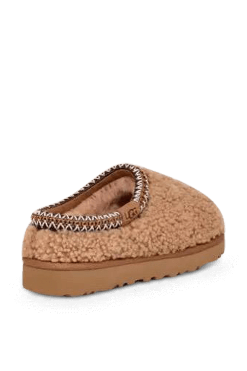 תמונת תקריב של נעלי סליידס טזמן מקסי קרלי UGG