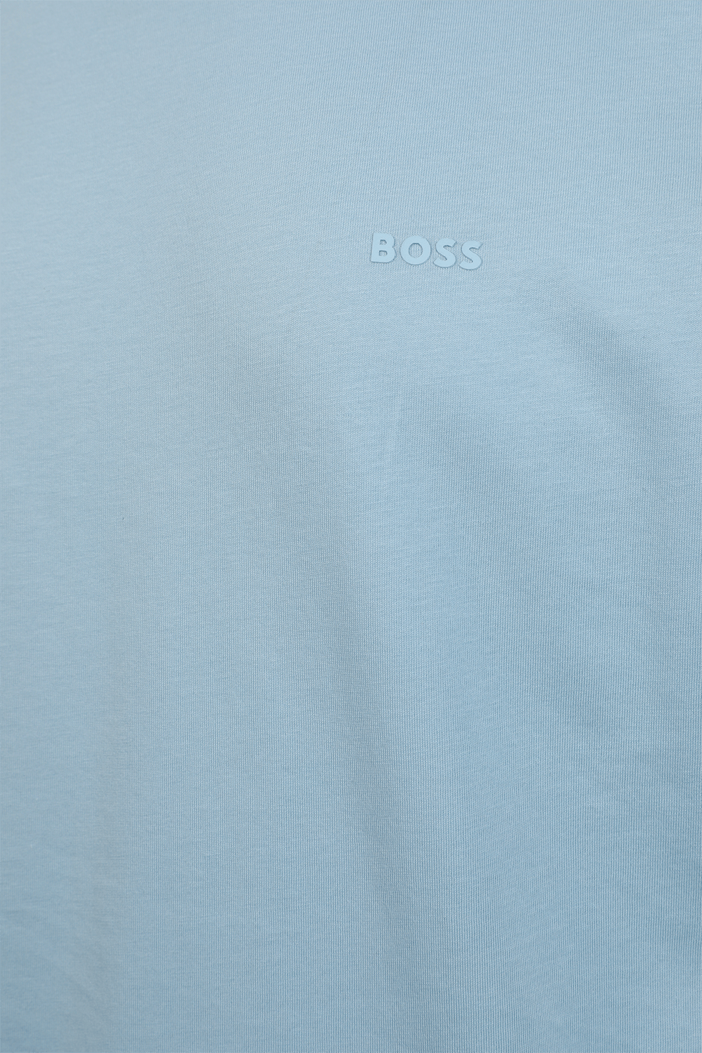 תמונה אחורית של חולצת טי עם לוגו רקום BOSS