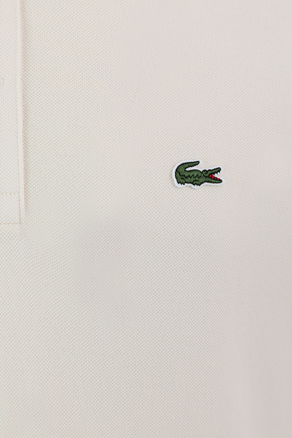תמונה אחורית של חולצת פולו מכותנה LACOSTE