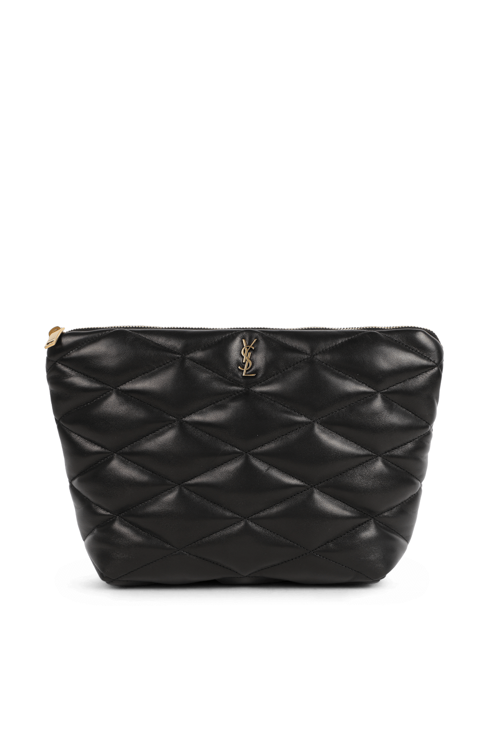 תמונה קידמית של תיק פאוץ' מעור קווילט SAINT LAURENT