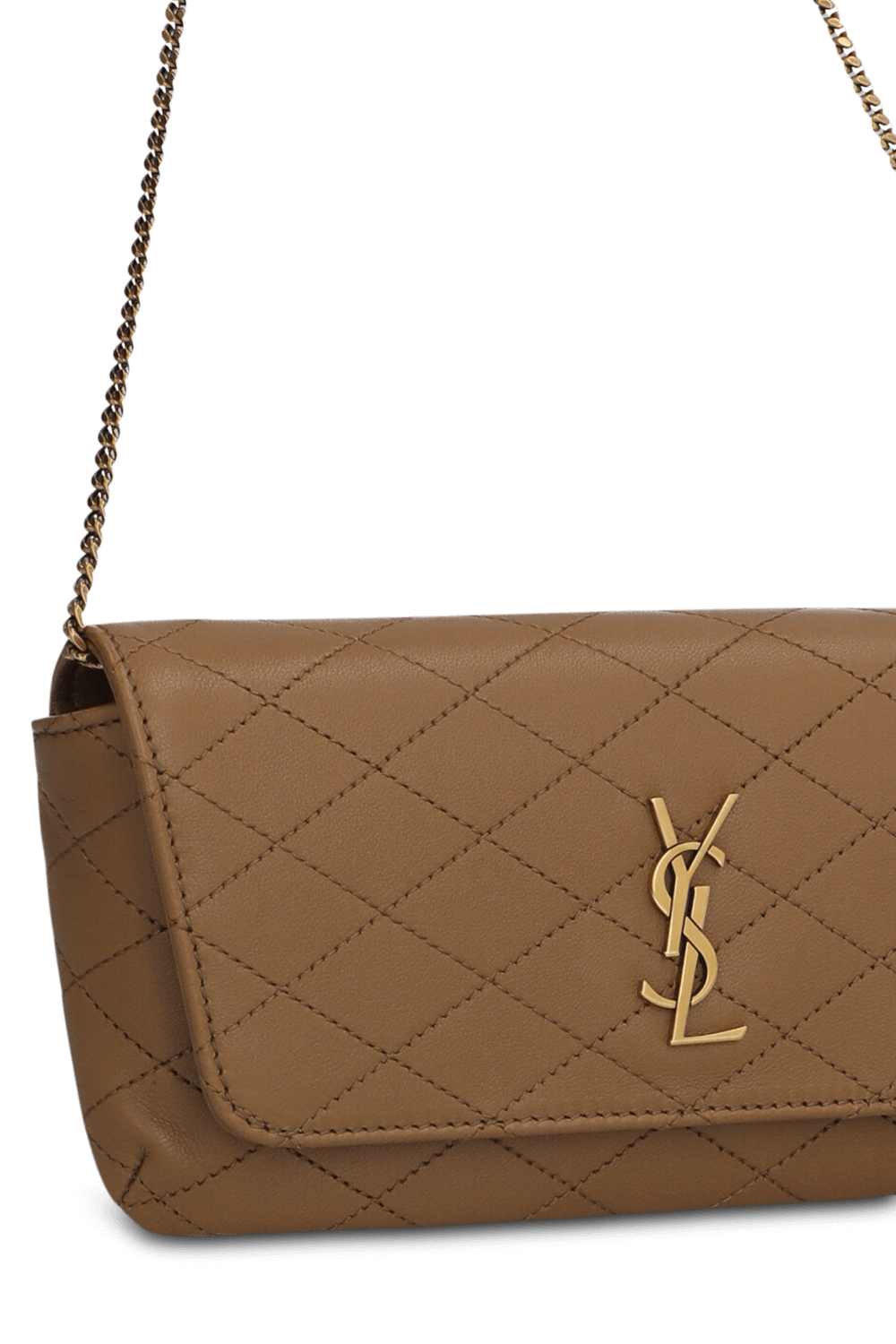 תמונת תקריב של תיק כתף גבי SAINT LAURENT