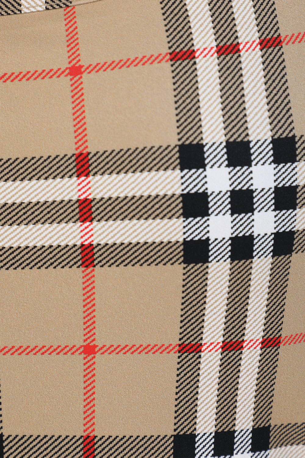 תמונה אחורית של בגד ים משבצות שלם בגוון חום BURBERRY