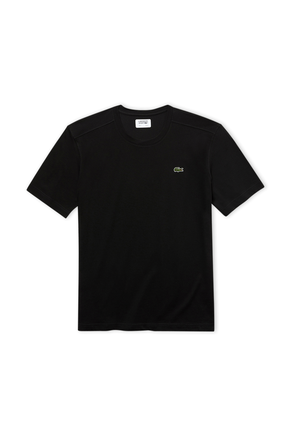 תמונה קידמית של Crew Neck T-Shirt in Black LACOSTE