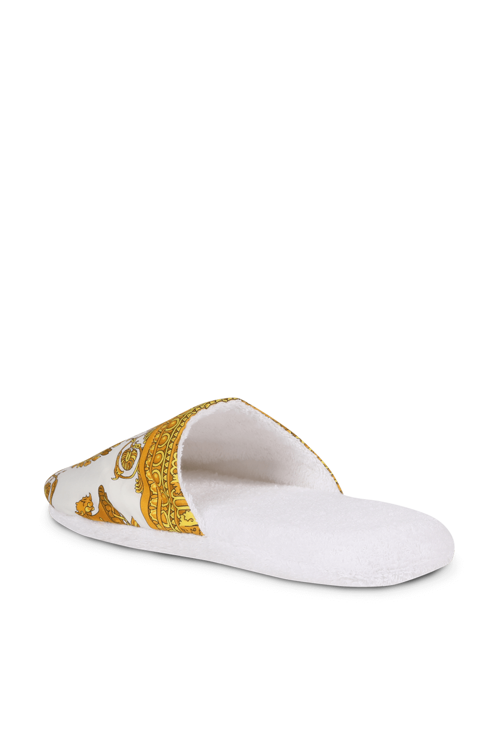 תמונה אחורית של נעלי בית עם הדפס בארוק VERSACE