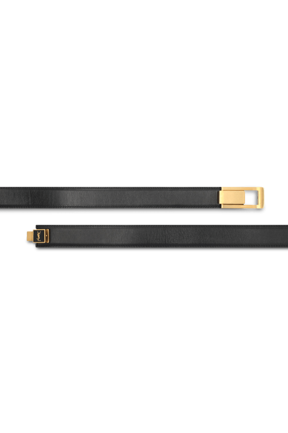 תמונה אחורית של חגורת עור SAINT LAURENT