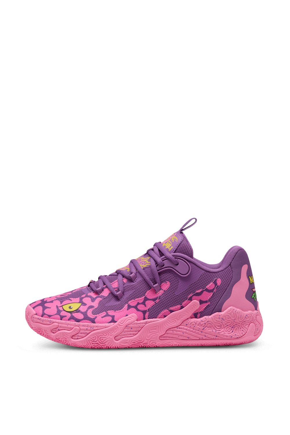 תמונה אחורית של פומה X צבי הנינג'ה נעלי כדורסל PUMA