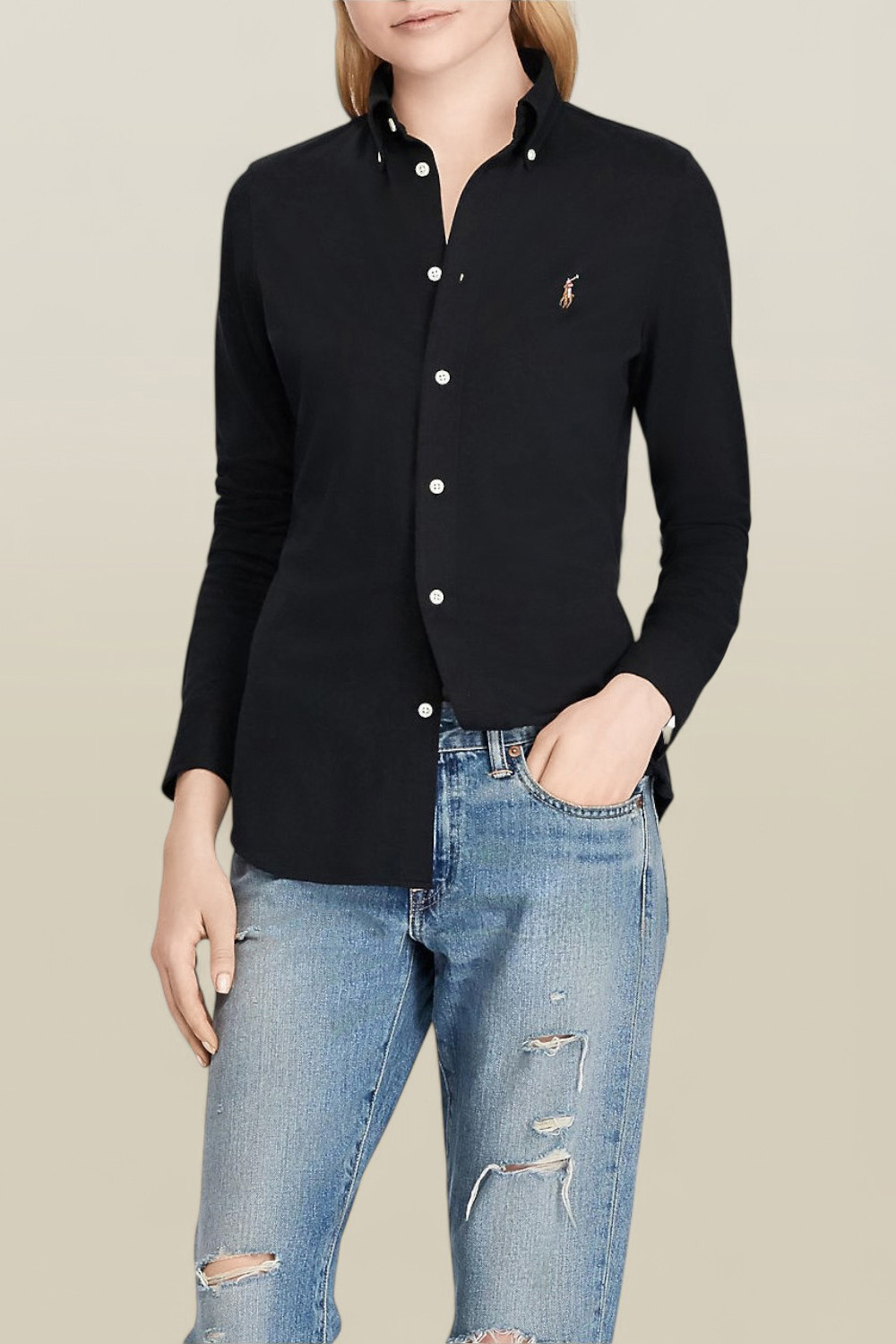 תמונת דוגמן קידמית של חולצת כפתורים POLO RALPH LAUREN