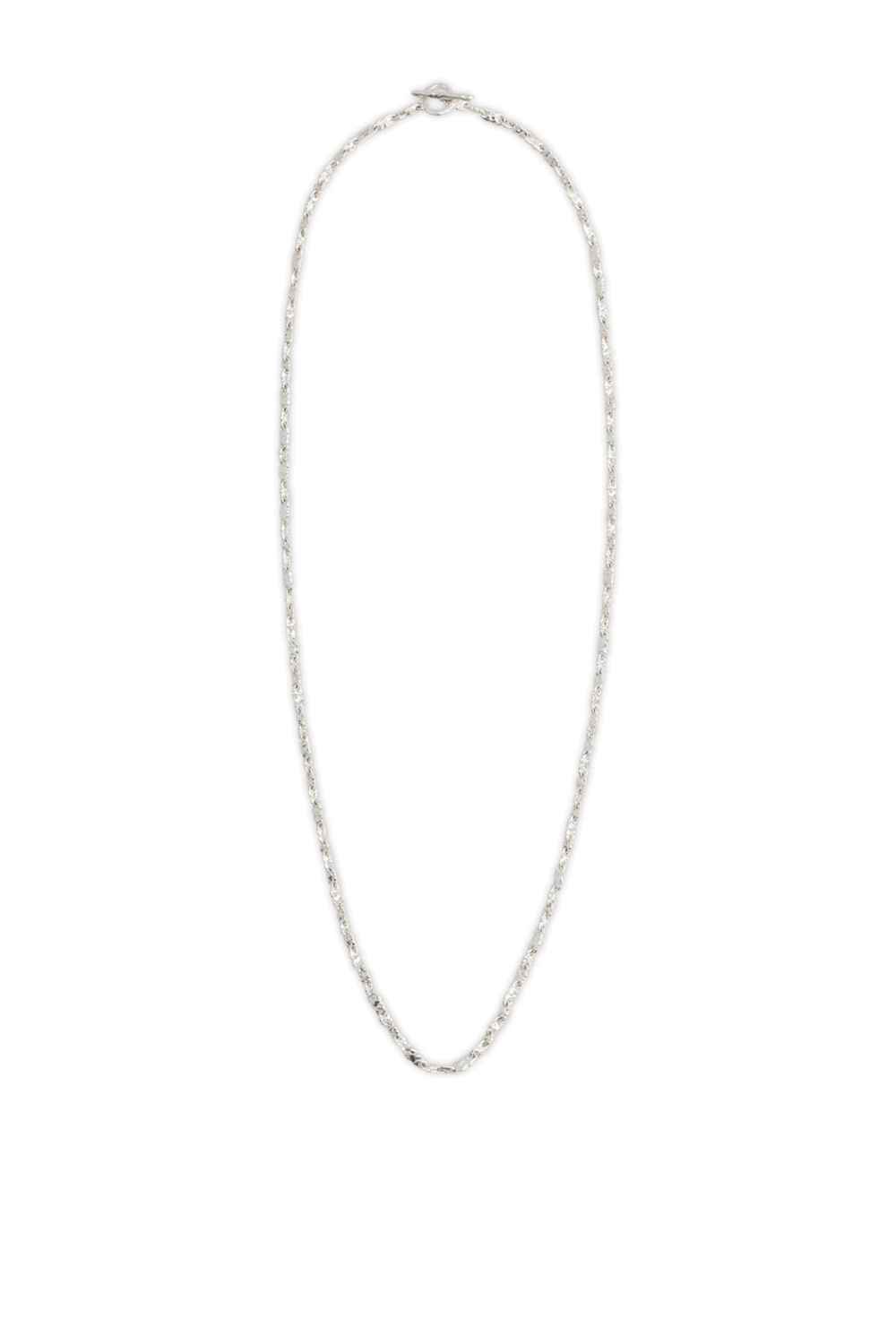 תמונה קידמית של שרשרת חוליות כסף סטרלינג 925 M.COHEN