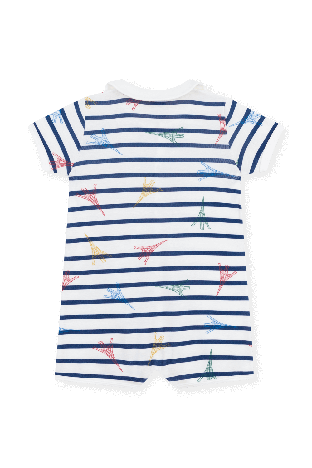 תמונה אחורית של אוברול קצר- גילאי 3-24 חודשים PETIT BATEAU