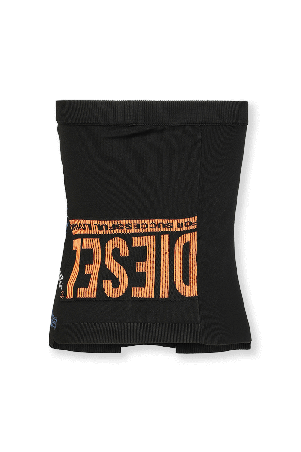 תמונה אחורית של M-Ura Knitwear Strapless Top in Black