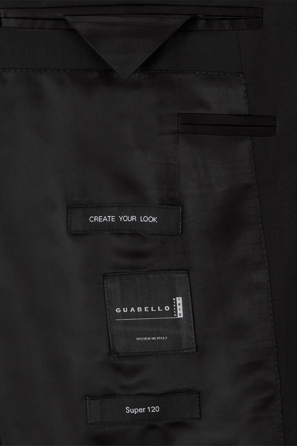 Black Slim Fit Jacket in Virgin Wool BOSS