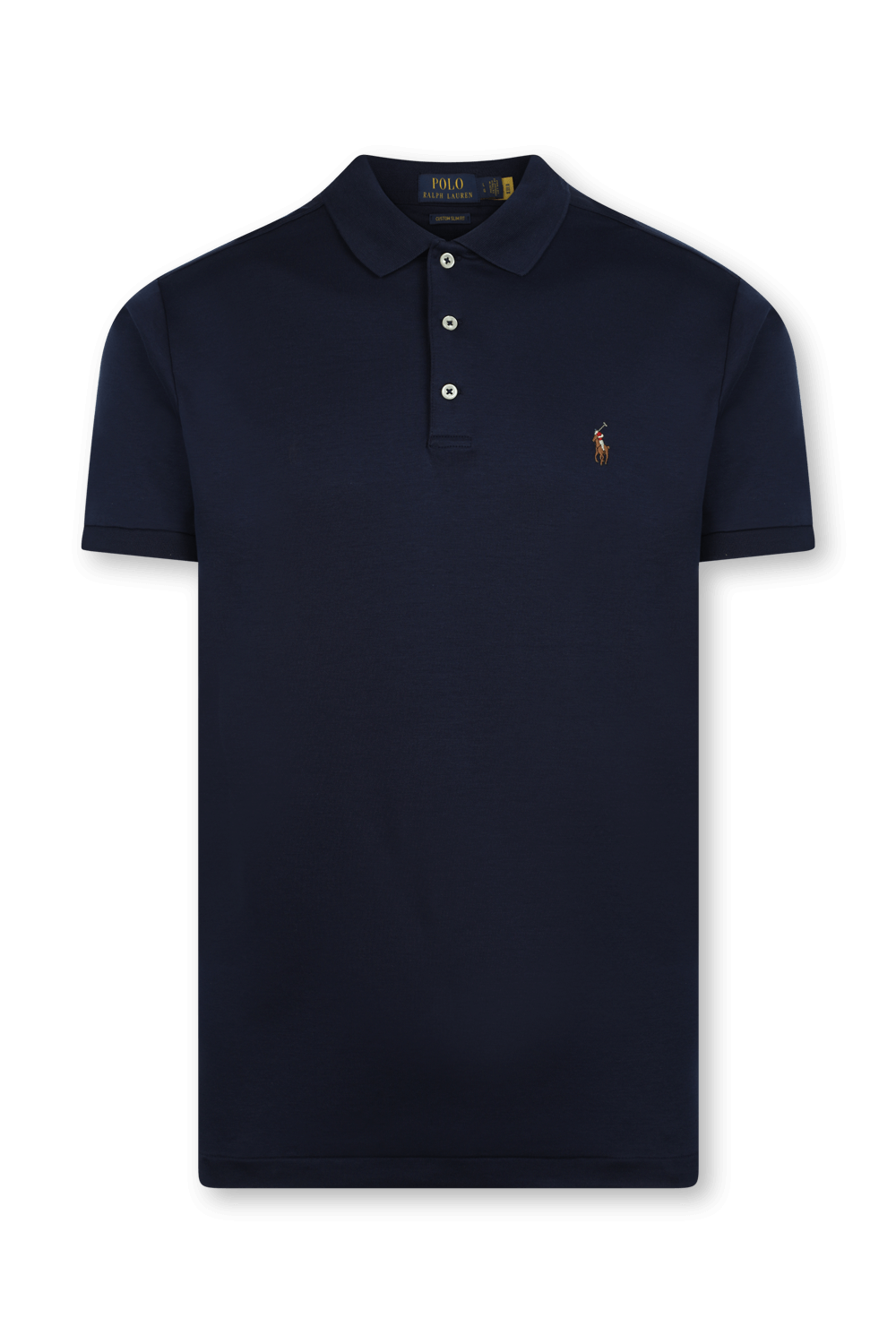 תמונה קידמית של Slim Fit Polo Shirt in Navy POLO RALPH LAUREN