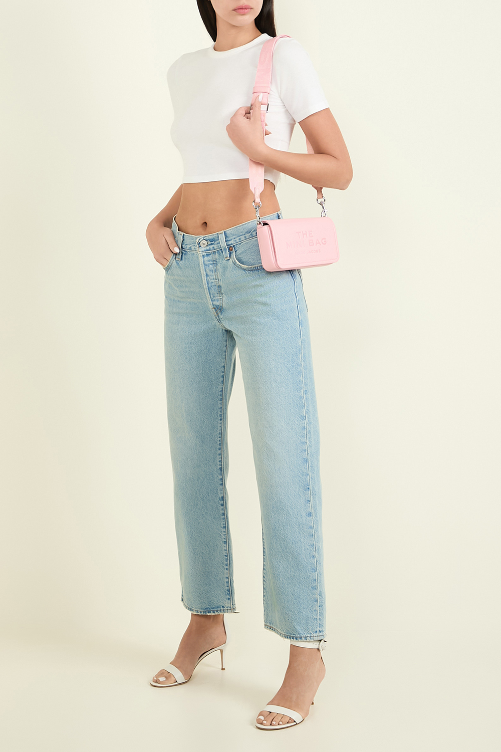 תמונת דוגמן קידמית של תיק קרוסבודי מיני MARC JACOBS