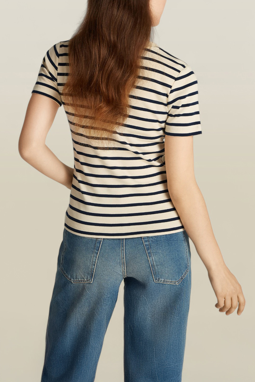 תמונת דוגמן אחורית של חולצת טי סלים TOMMY HILFIGER