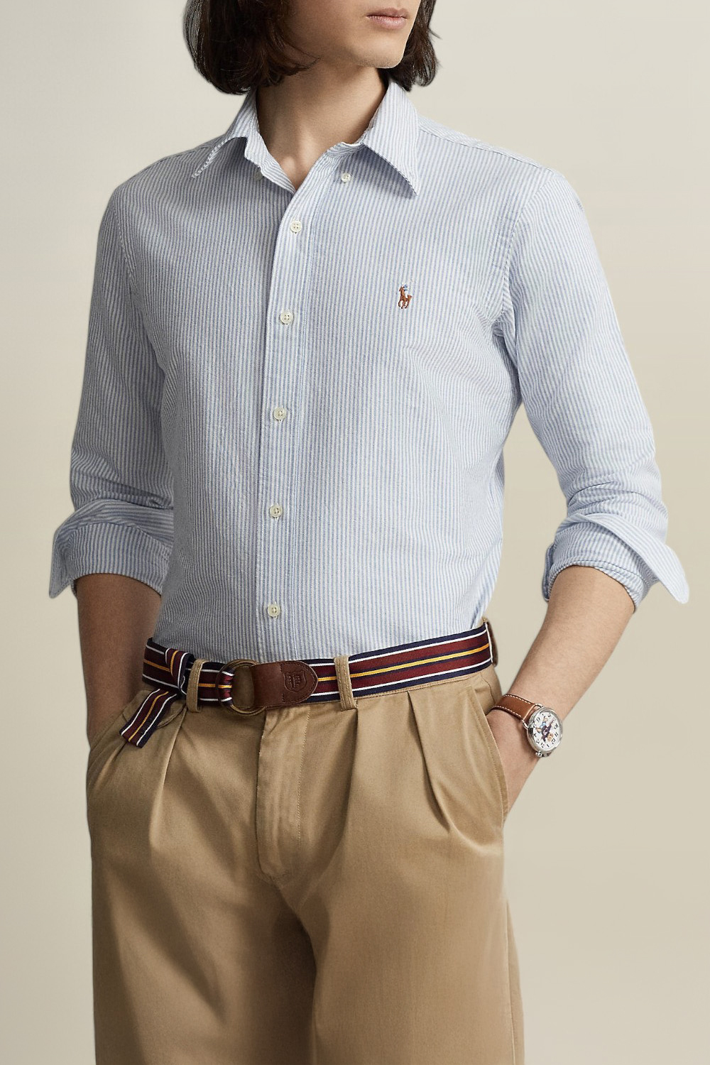 תמונת דוגמן קידמית של חולצת כפתורים POLO RALPH LAUREN