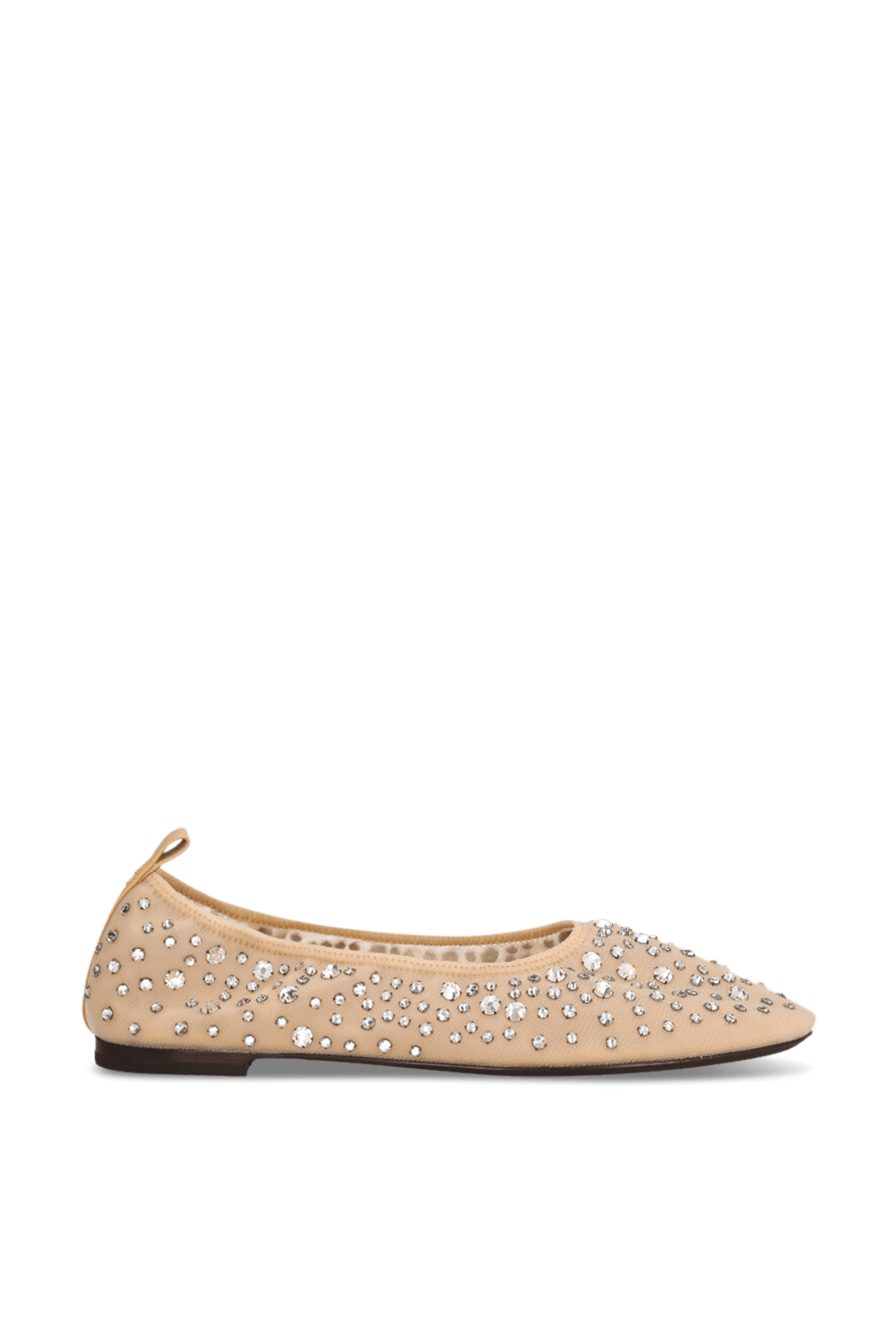 תמונה קידמית של נעלי בלרינה קריסטלים TORY BURCH