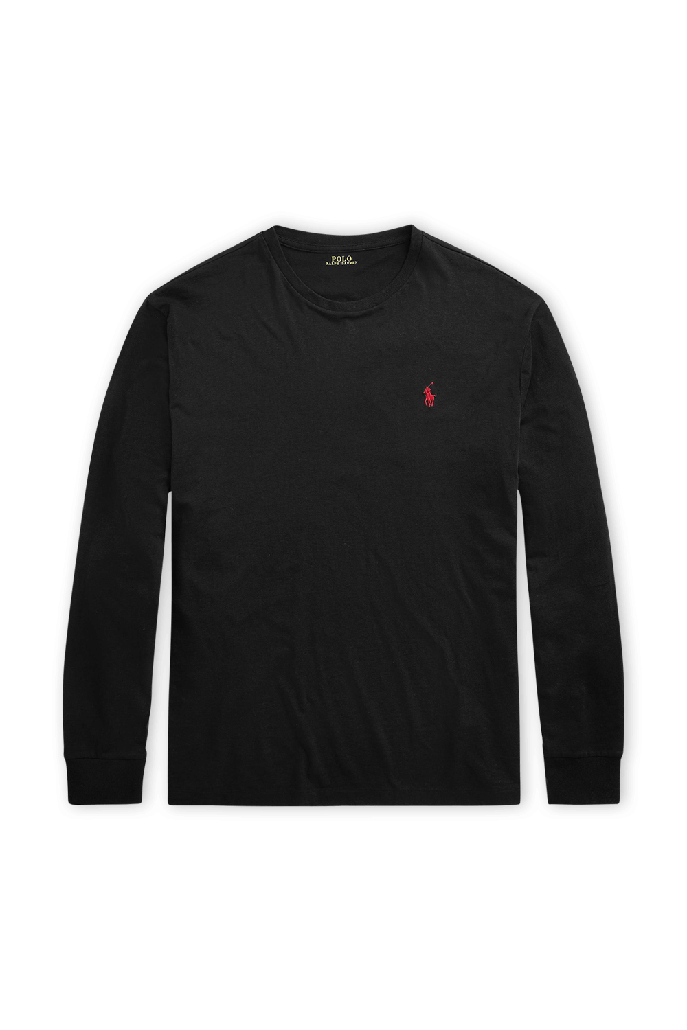 תמונה קידמית של Custom Slim Fit Jersey Tee in Black POLO RALPH LAUREN