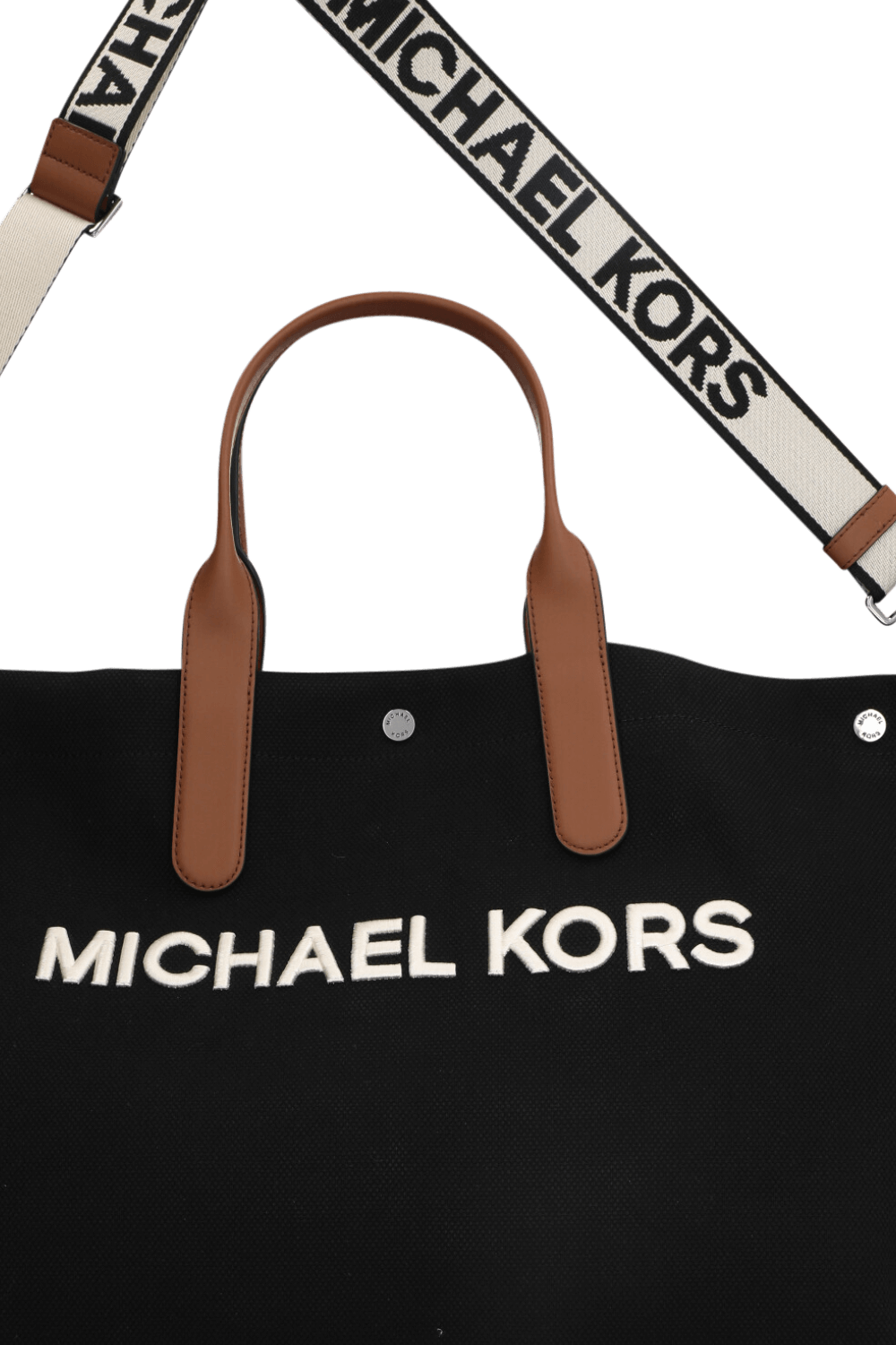 תמונת תקריב של תיק נשיאה אוברסייז ברוקלין MICHAEL KORS