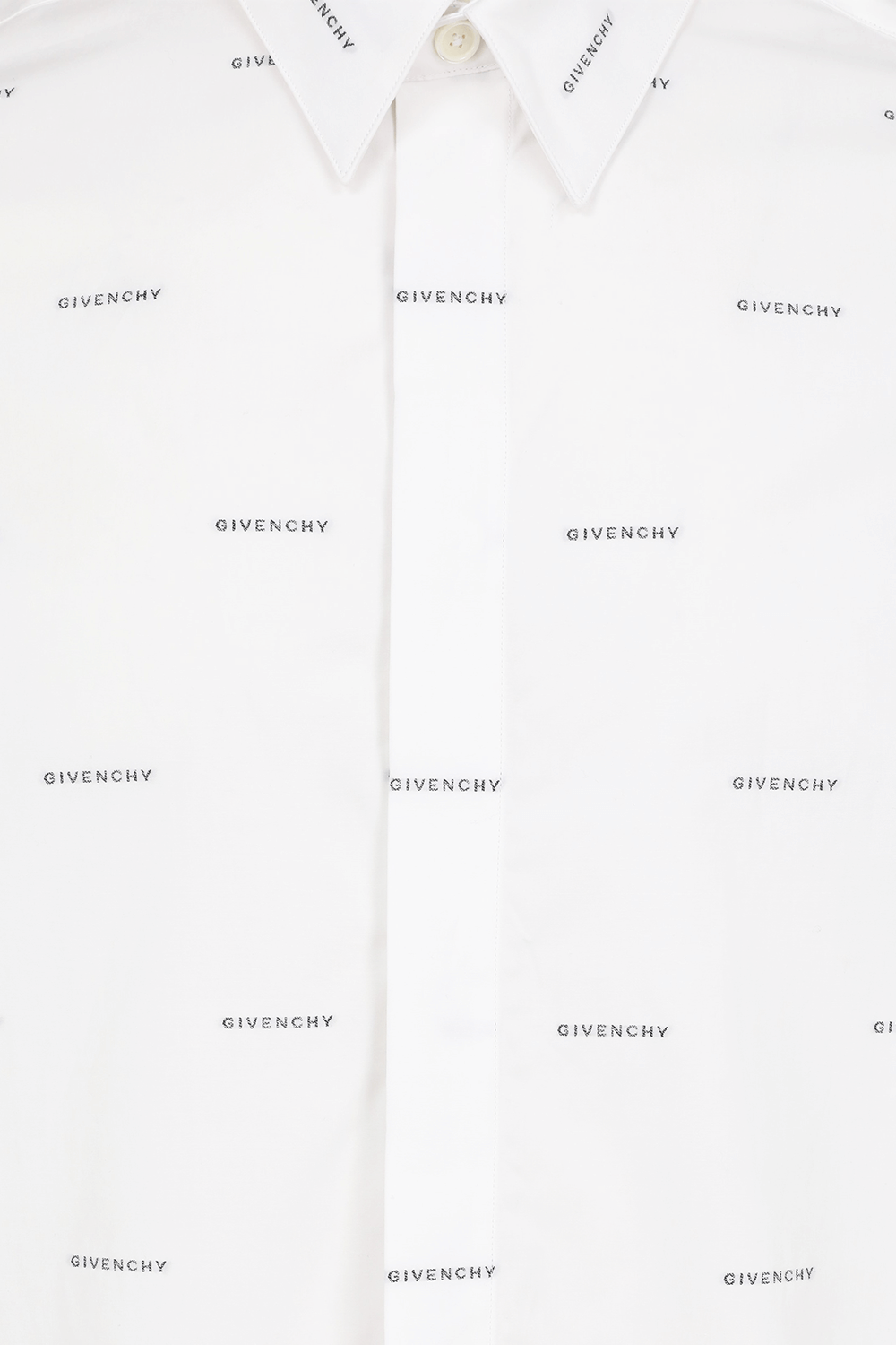 תמונה אחורית של חולצה מכופתרת מכותנה GIVENCHY