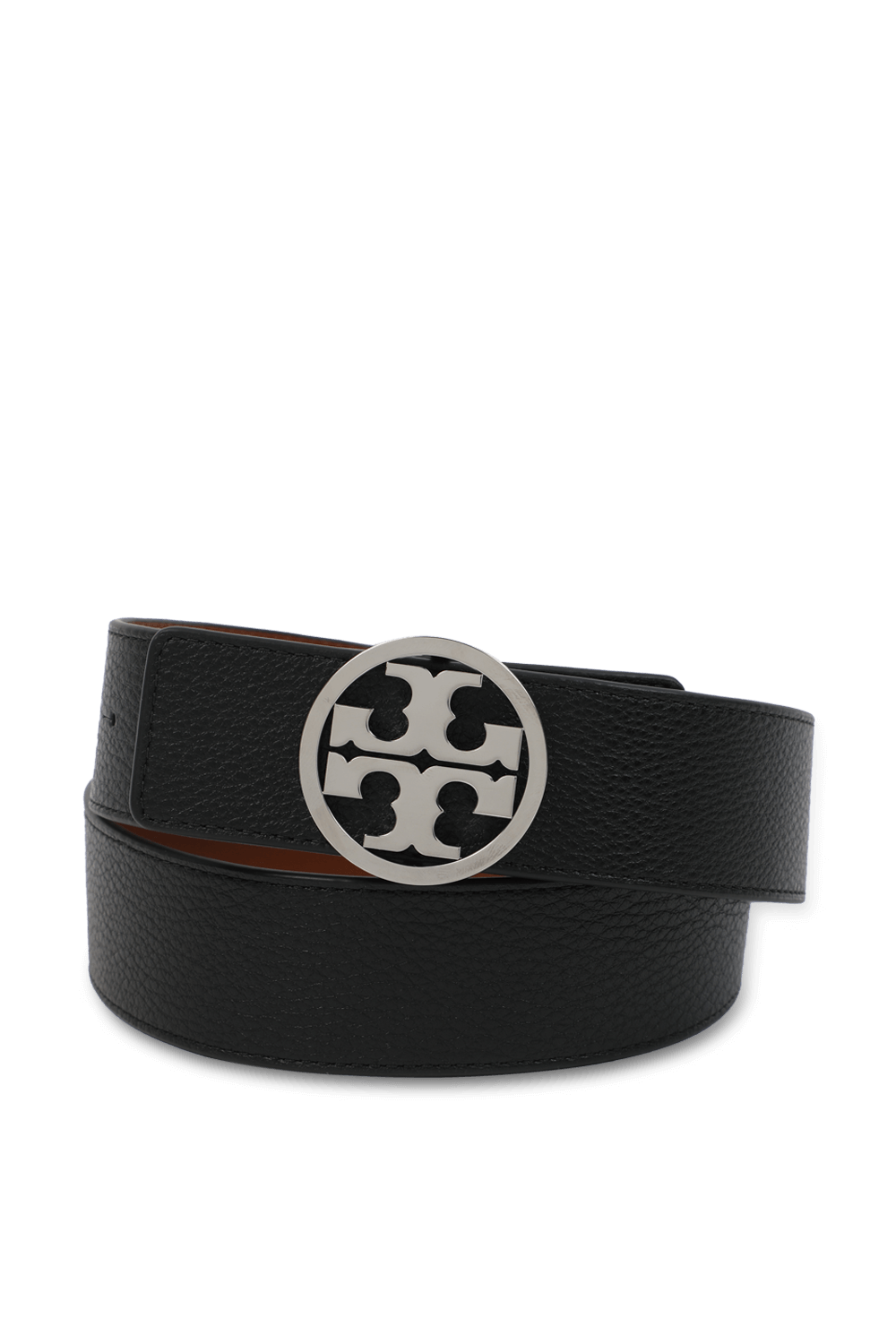 תמונה קידמית של חגורת עור מילר דו צדדית TORY BURCH
