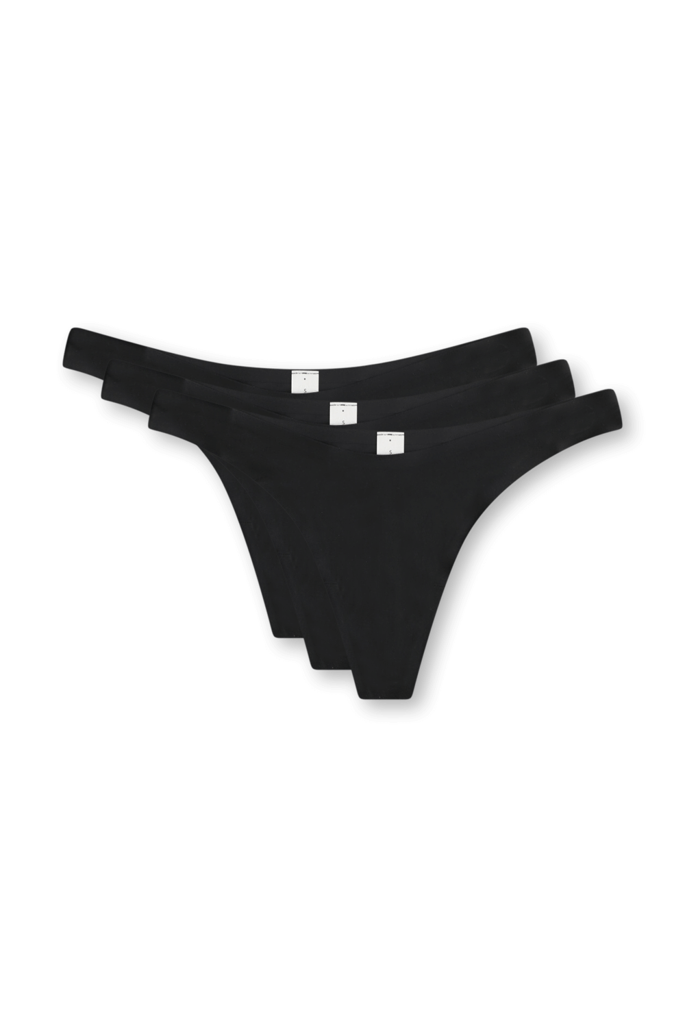 תמונה קידמית של Wundermost Ultra-Soft Nulu Dipped-Waist Thong Underwear 3 Pack LULULEMON
