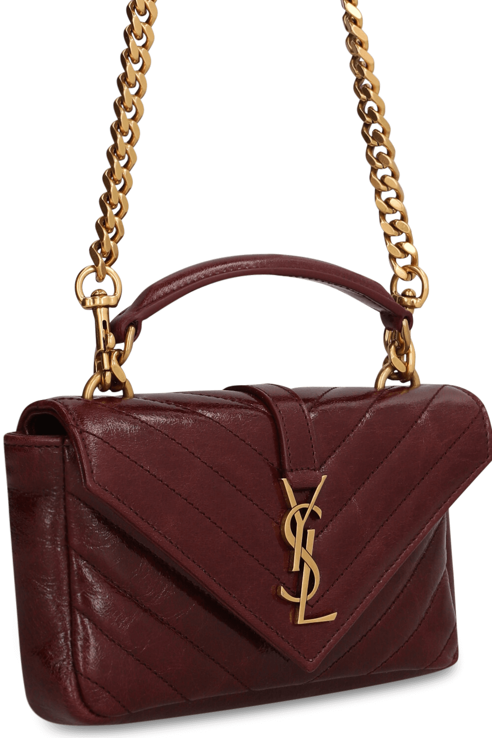 תמונת תקריב של תיק קולג' מיני SAINT LAURENT