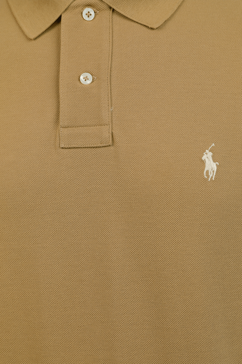 תמונה אחורית של חולצת פולו עם לוגו רקום POLO RALPH LAUREN