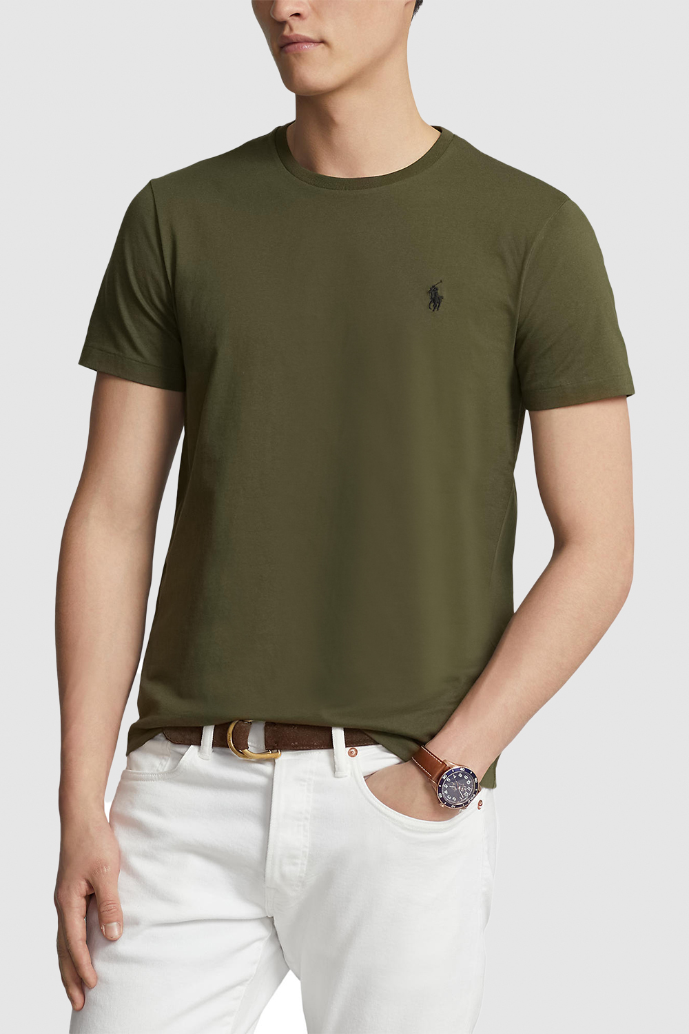 תמונת דוגמן קידמית של חולצת טי מכותנה POLO RALPH LAUREN