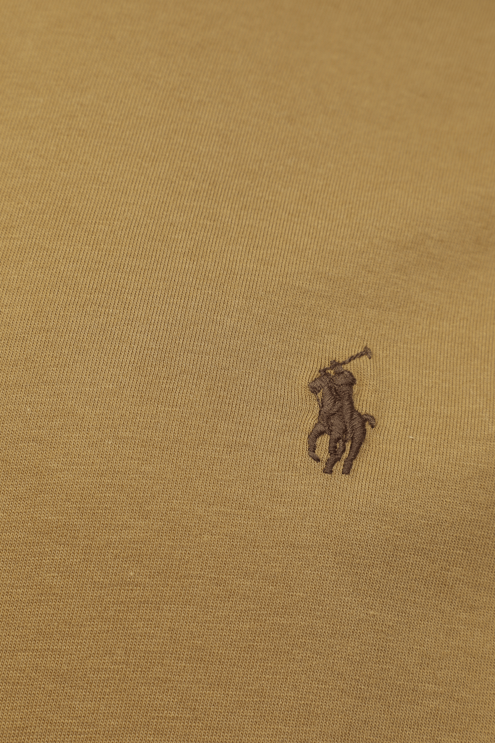 תמונה אחורית של Slim Fit Logo Tee in Brown
